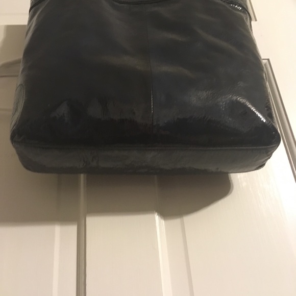 Coach Dark Blue Pleather Tote with Dotted C Design - Picture 7 of 9